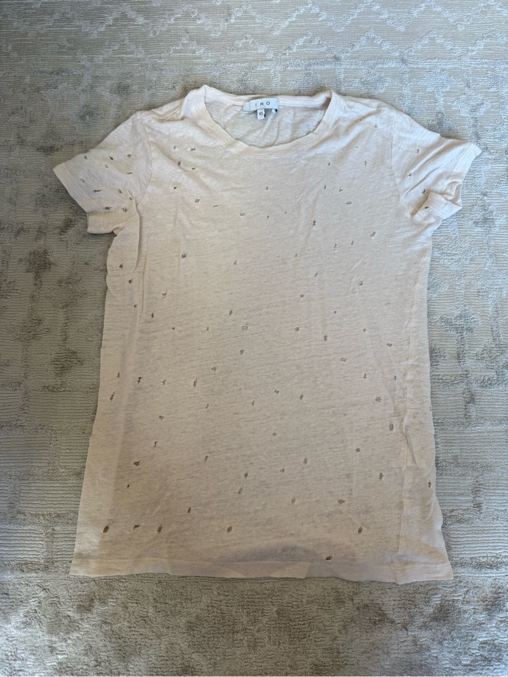 IRO Clay Tee Shirt in Pale Pink